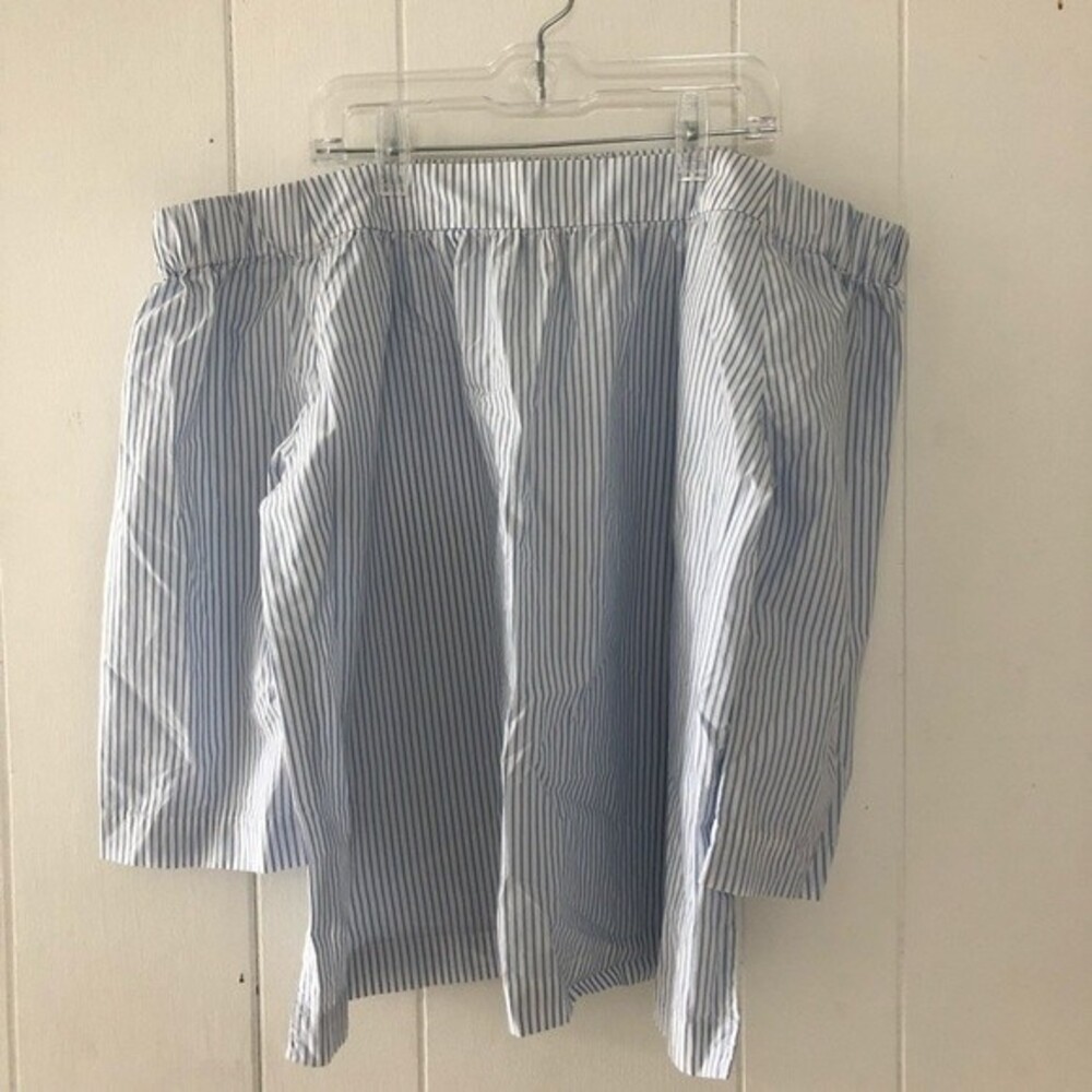 Madewell Clean Off-The_Shoulder Top in stripe - Picture 4 of 6